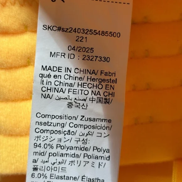 Yellow Floral Appliqué Bustier Crop Top Size M - Picture 4 of 7